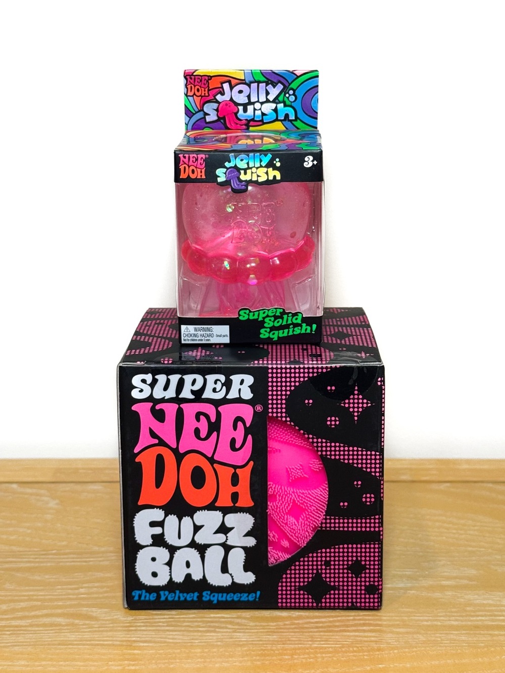 NeeDoh Jelly Squish + Super Fuzz Ball Bundle 💖